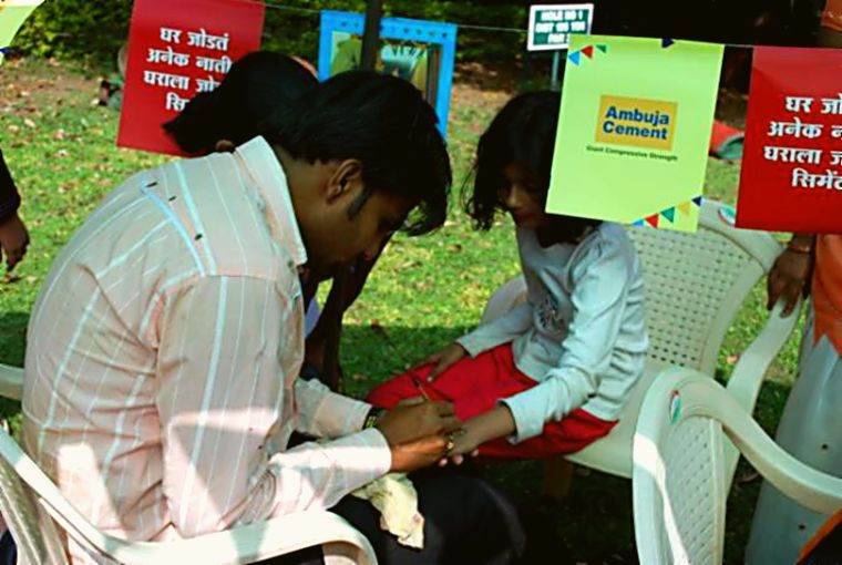 Activities at the Ambuja Cement dealer meet in Aurangabad